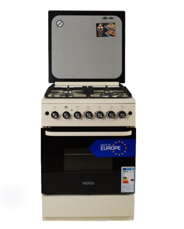 Aragaz pe gaz VESTA GC-E6060iCTg/BE