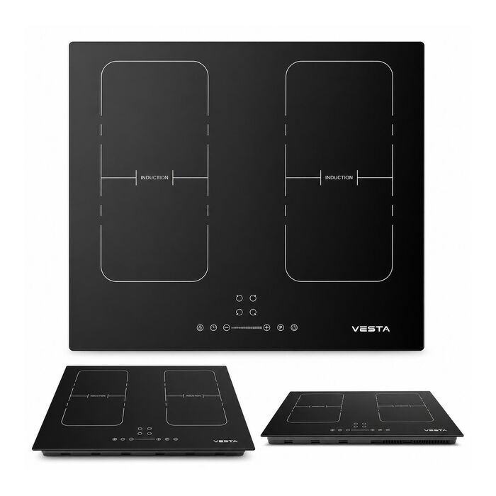 Варочная электрическая панель VESTA BHFI6060FZG/BL