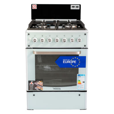 Плита газовая VESTA GC-E6060FCTg/WH
