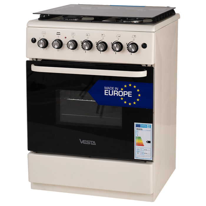 Плита газовая VESTA GC-E6060iCTg/BE